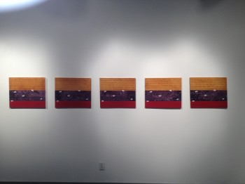 Artwork from Prøve opening on January 13