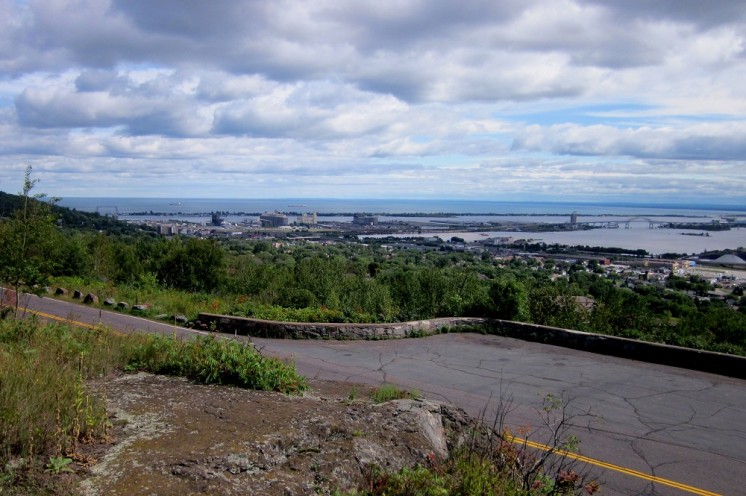 The view looking east from the edge of the land owned by the Richard A. Peterson Trust.