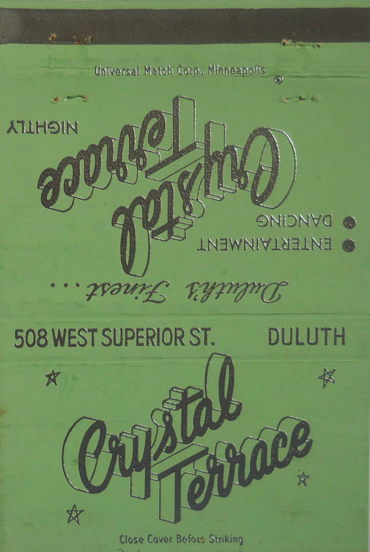 Crystal Terrace matchbook