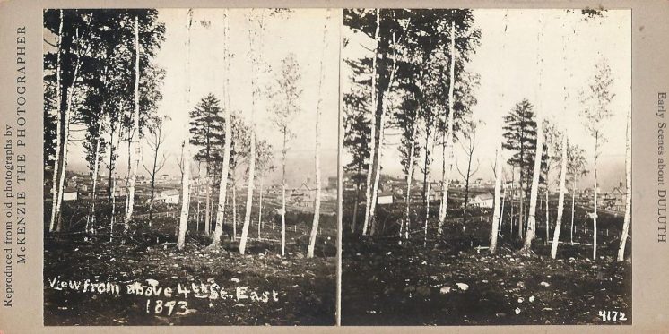 View from above East Fourth Street in 1873