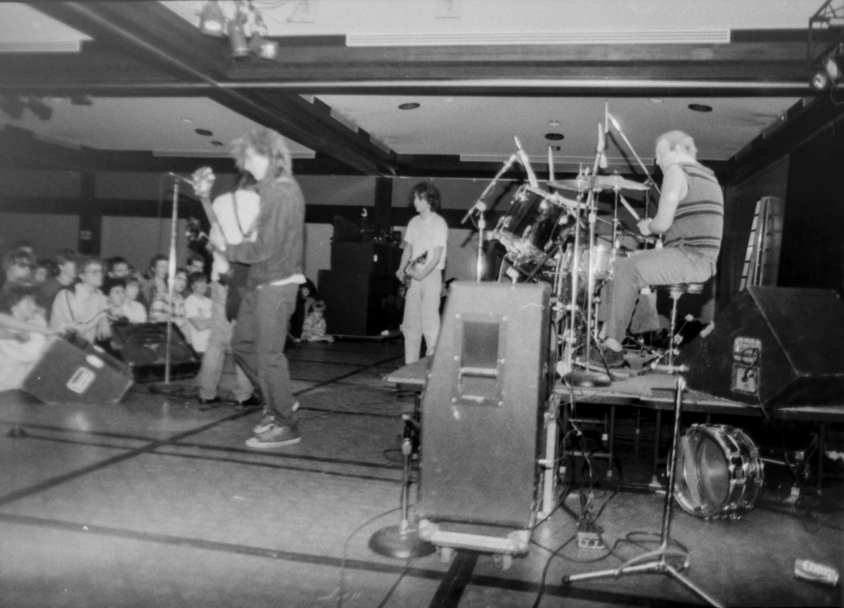 Bob on drums
