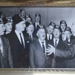 Euclid Lodge 198 Masons gathered for fun and fellowship at their Central Avenue building, as shown in this undated photo found left behind in an abandoned office.