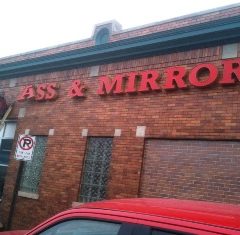 ass and mirror