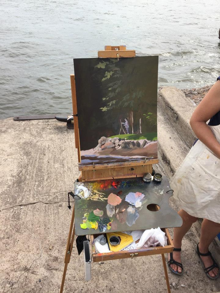 Painting in progress