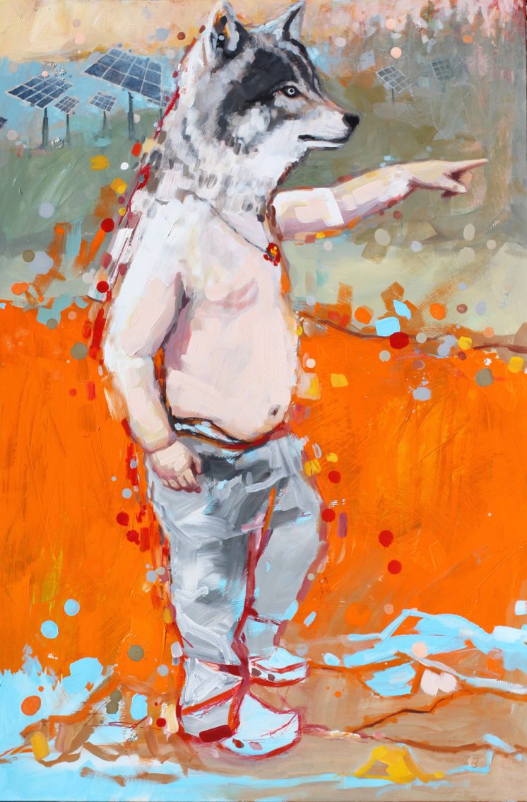 "Long Live The Pioneers", acrylic on panel, 32" x 48"