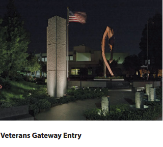 An artist rendering of a possible Veterans Plaza at Memorial Park in West Duluth.