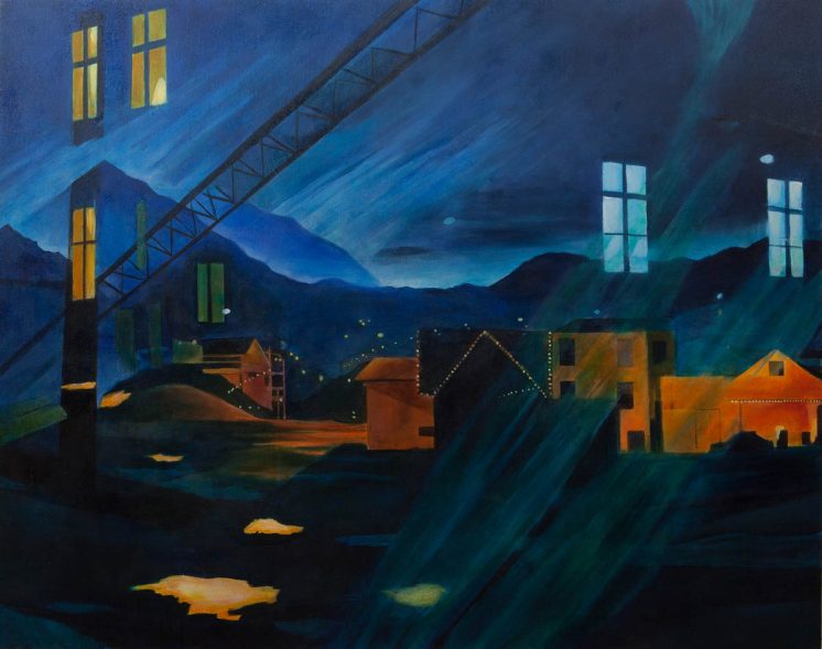 “Lamplight” 2013 Oil on canvas 38” x 48”