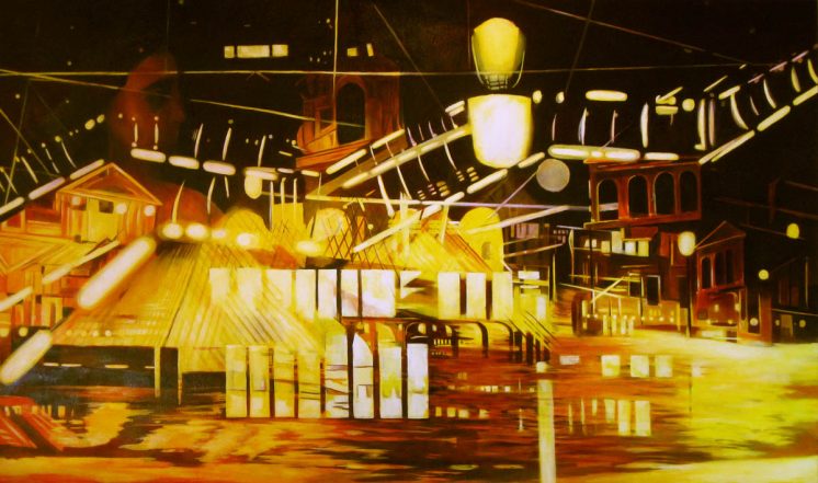 ”Talisman” 2014 Oil on canvas 36” x 60”
