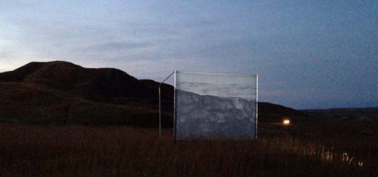 Standing Witness, site: Sage Creek, August 31, 2014, 7:50 p.m., 12 min video installation