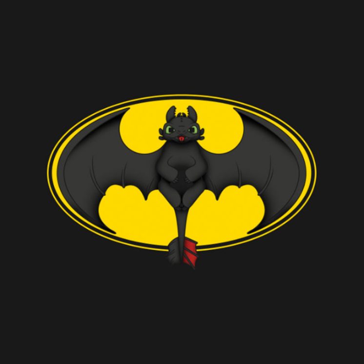 How to Train Your Bat I love tweaking logos and hiding Toothless in the Batman symbol was a fun exercise.