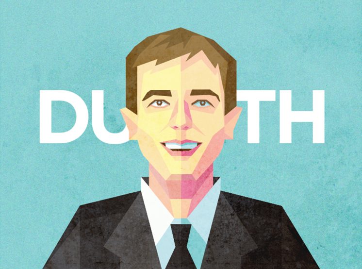 “Don of Duluth”: An illustration of former mayor Don Ness for the Duluth Art Institute’s exhibition Hero/Villain/Savior/Scoundrel: Images of Jim Carlson & Don Ness.