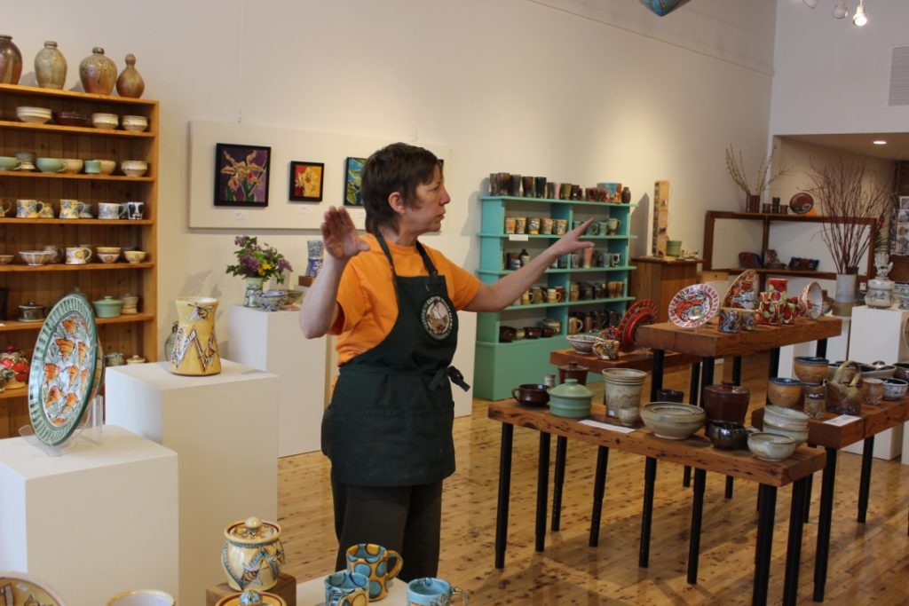 Karin Kraemer of Duluth Pottery - Photo by Lissa Maki